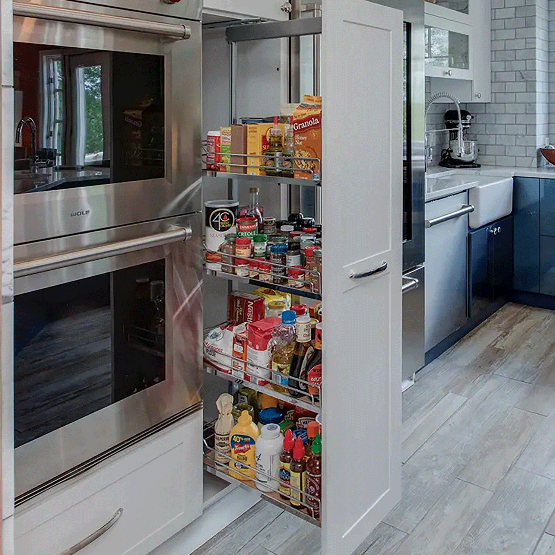 Pull-out Pantry Cabinet in Rockville from Alladin Carpet and Floors