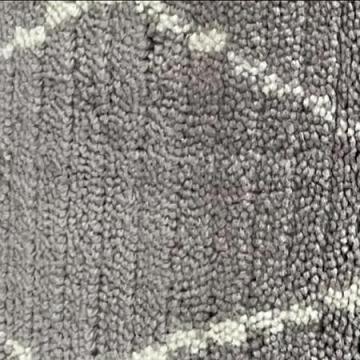 Nourison Ind. Marrakeshtrell Dove/ Ivory 12x27 feet Wool Carpet Remnant
